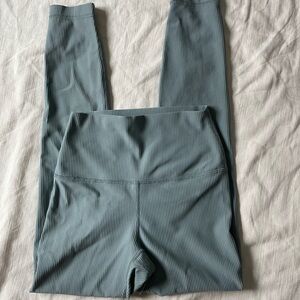 90 Degree By Reflex Ribbed Leggings in blue